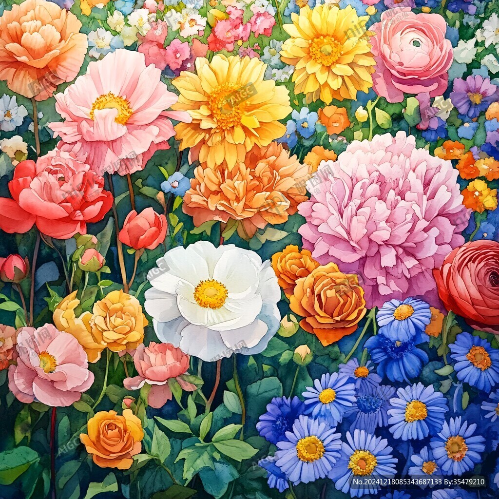 3d立体花卉油画