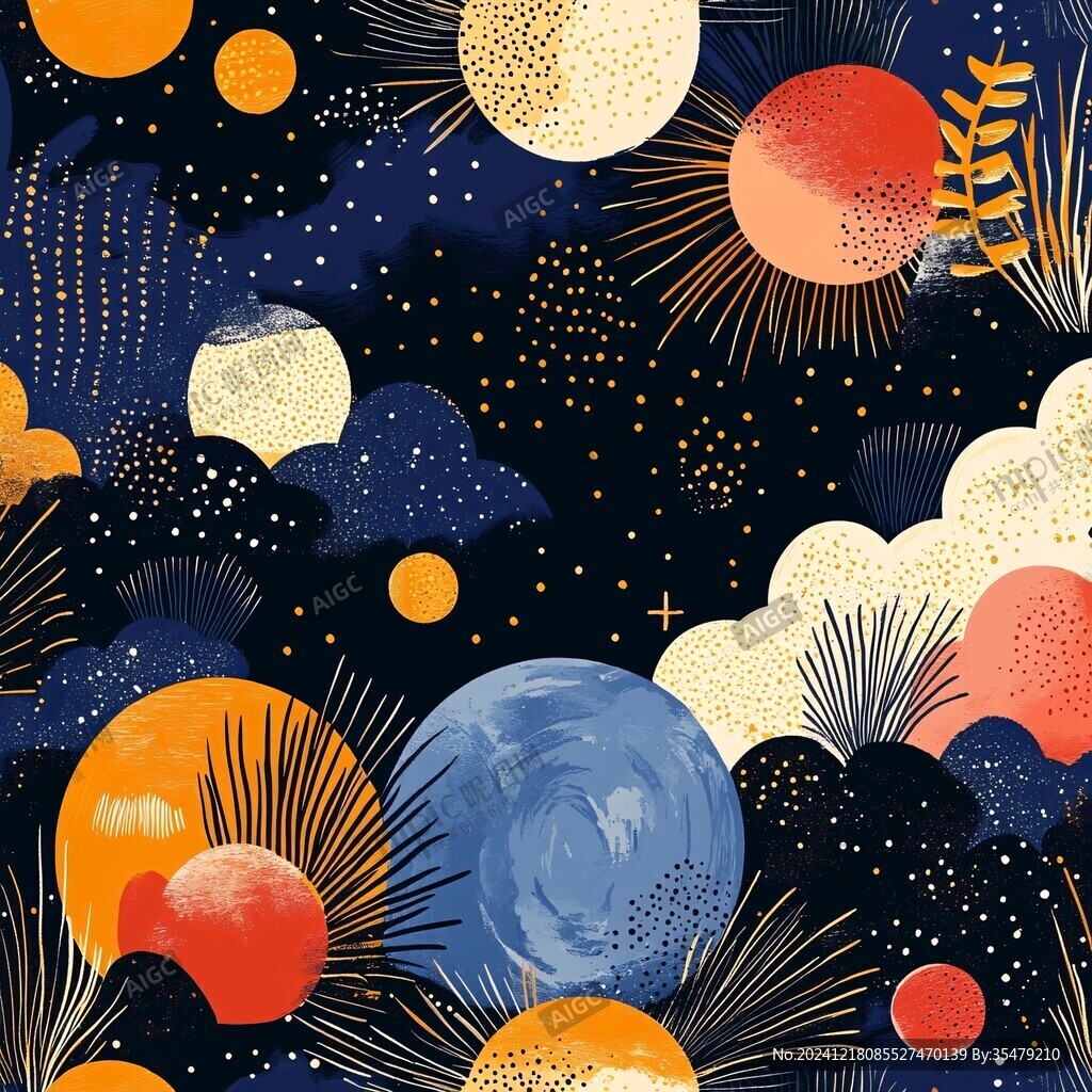 抽象写意星辰大海