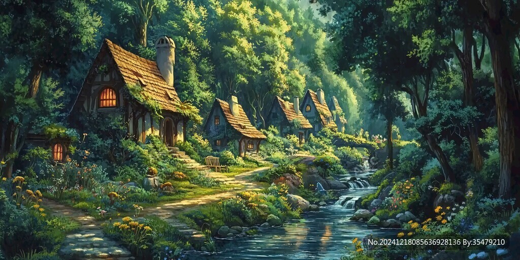 森系场景童话森林