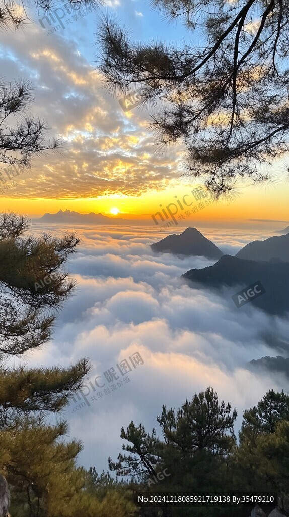 大水洞日出云海