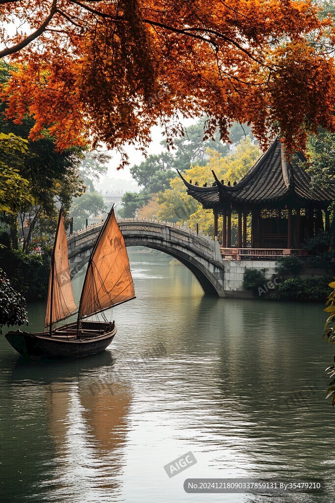 游园小舟