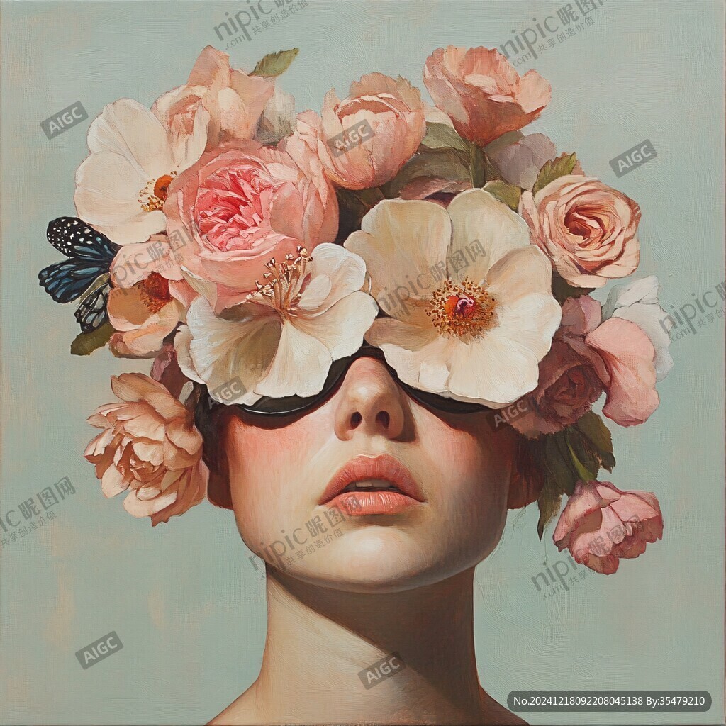 3d立体花装饰画