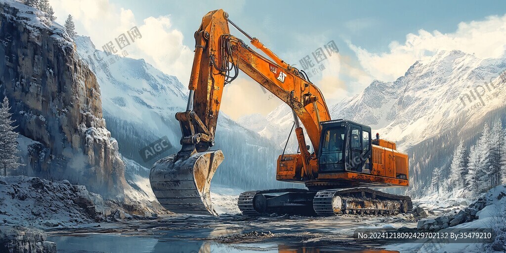 雪山建设工地