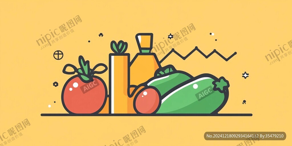 扁平西红柿插画