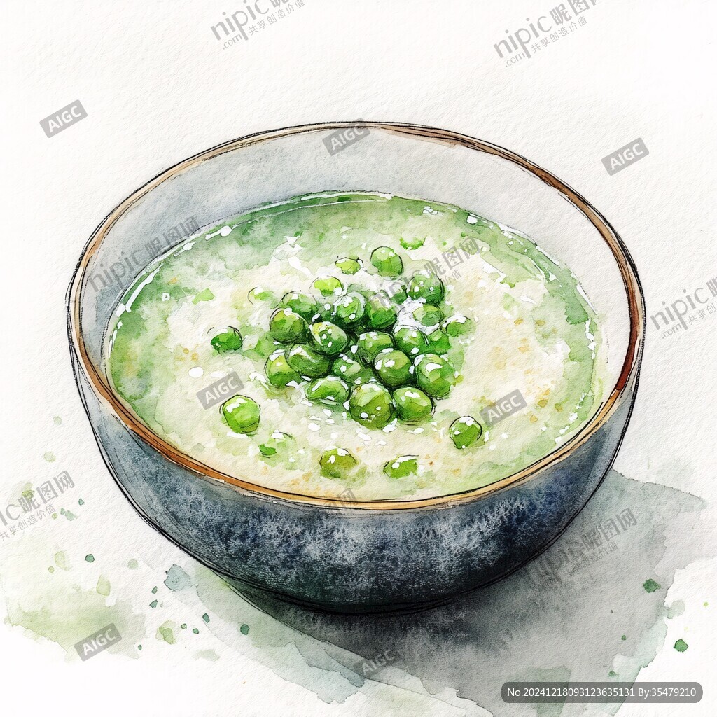 绿豆汤插画