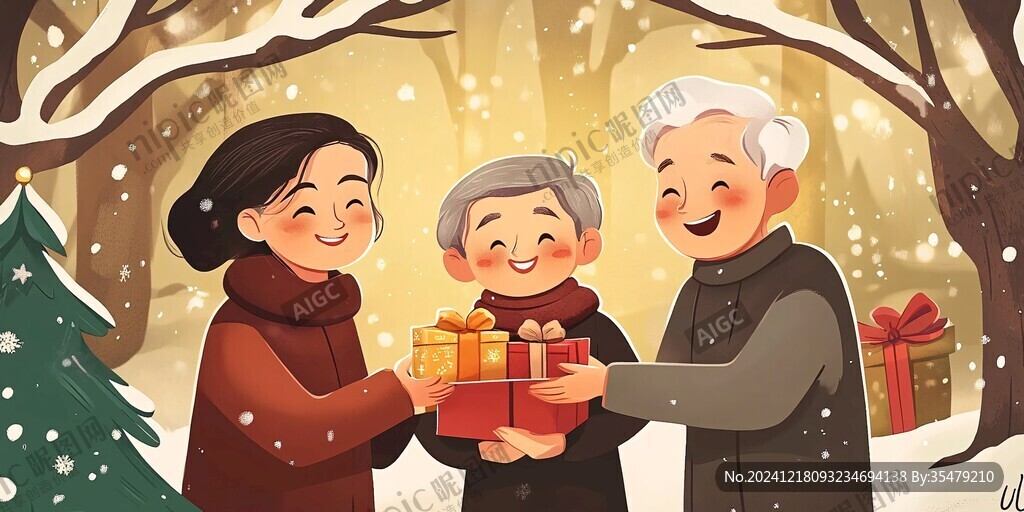 春节家人团聚过年