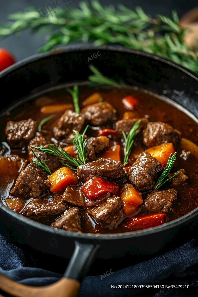 高清牛肉砂锅