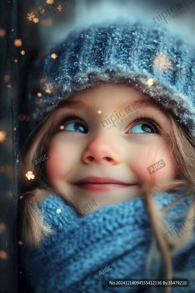 怡然自得的小女孩壁纸