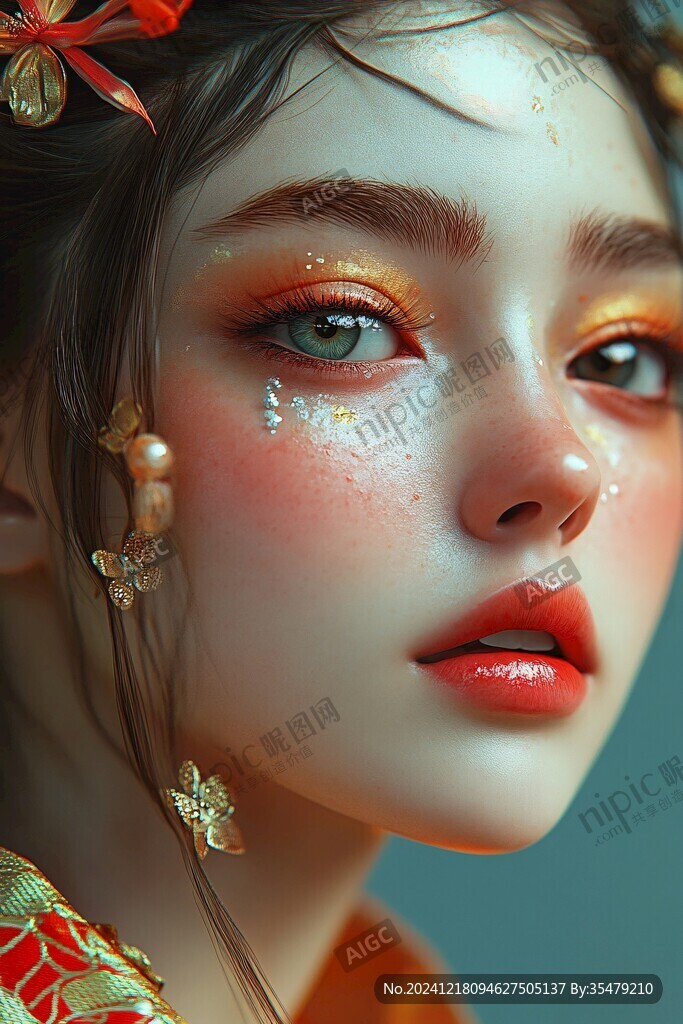 彩妆人物欣赏