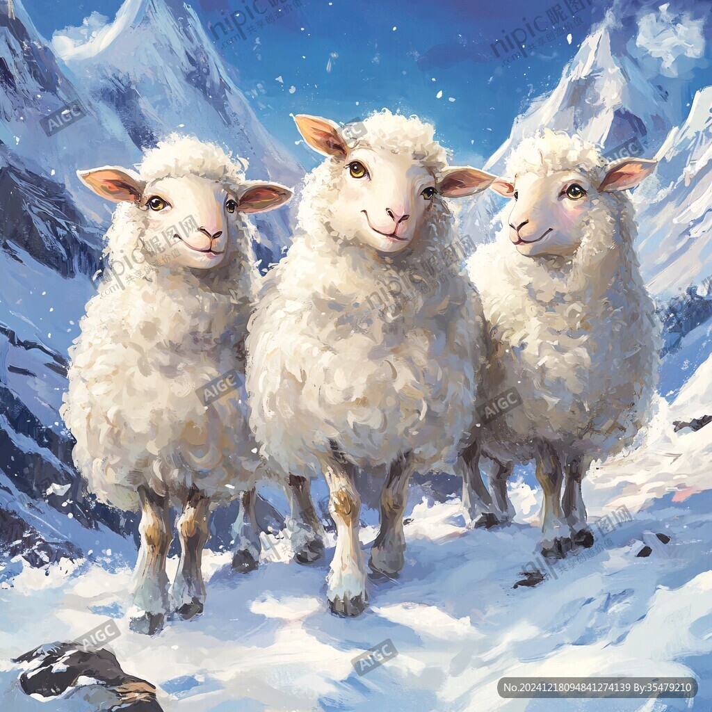 阿尔巴斯羊插画
