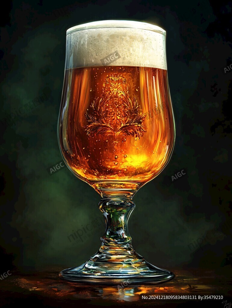 啤酒威士忌高脚杯