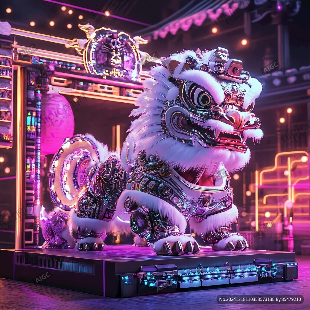 醒狮新春美陈