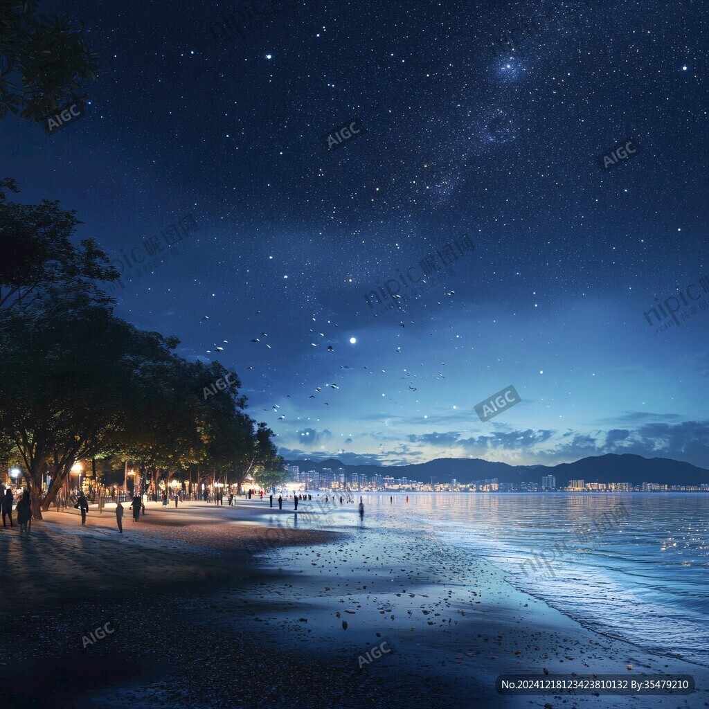 抽象写意星辰大海地产