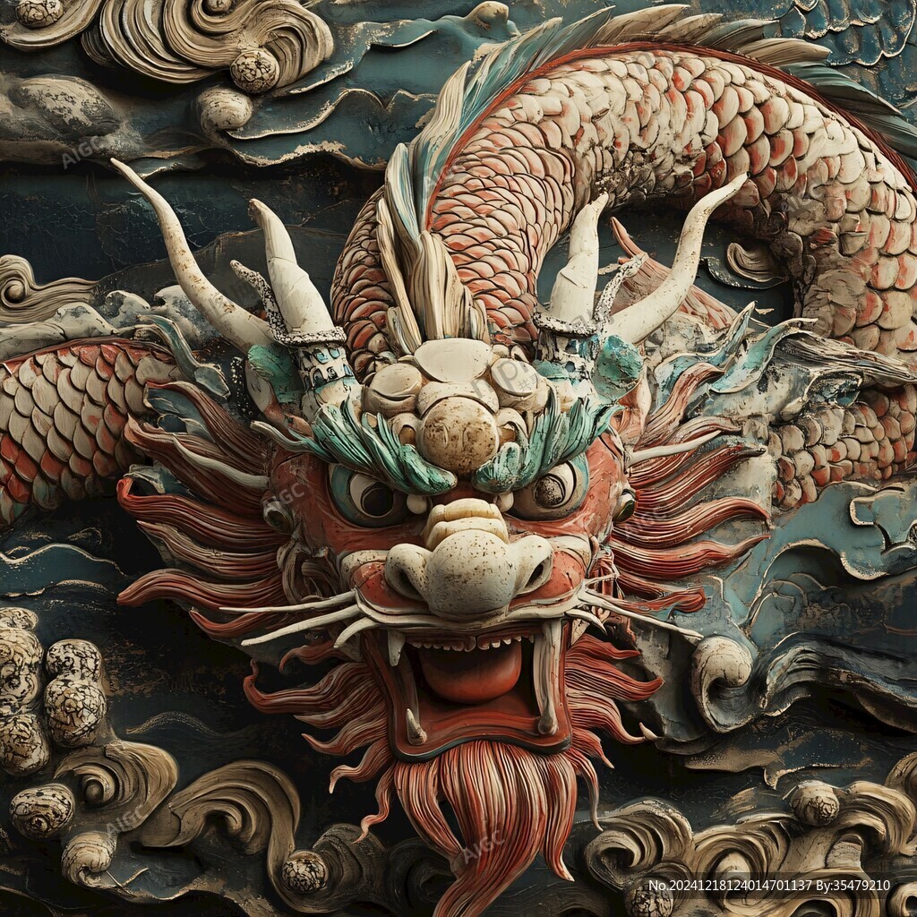 高清浮雕龙