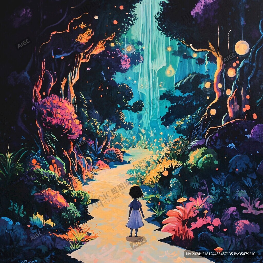 魔法森林插画