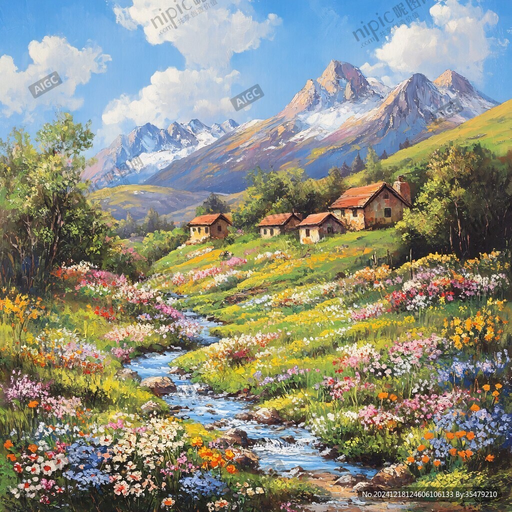 美丽风景油画