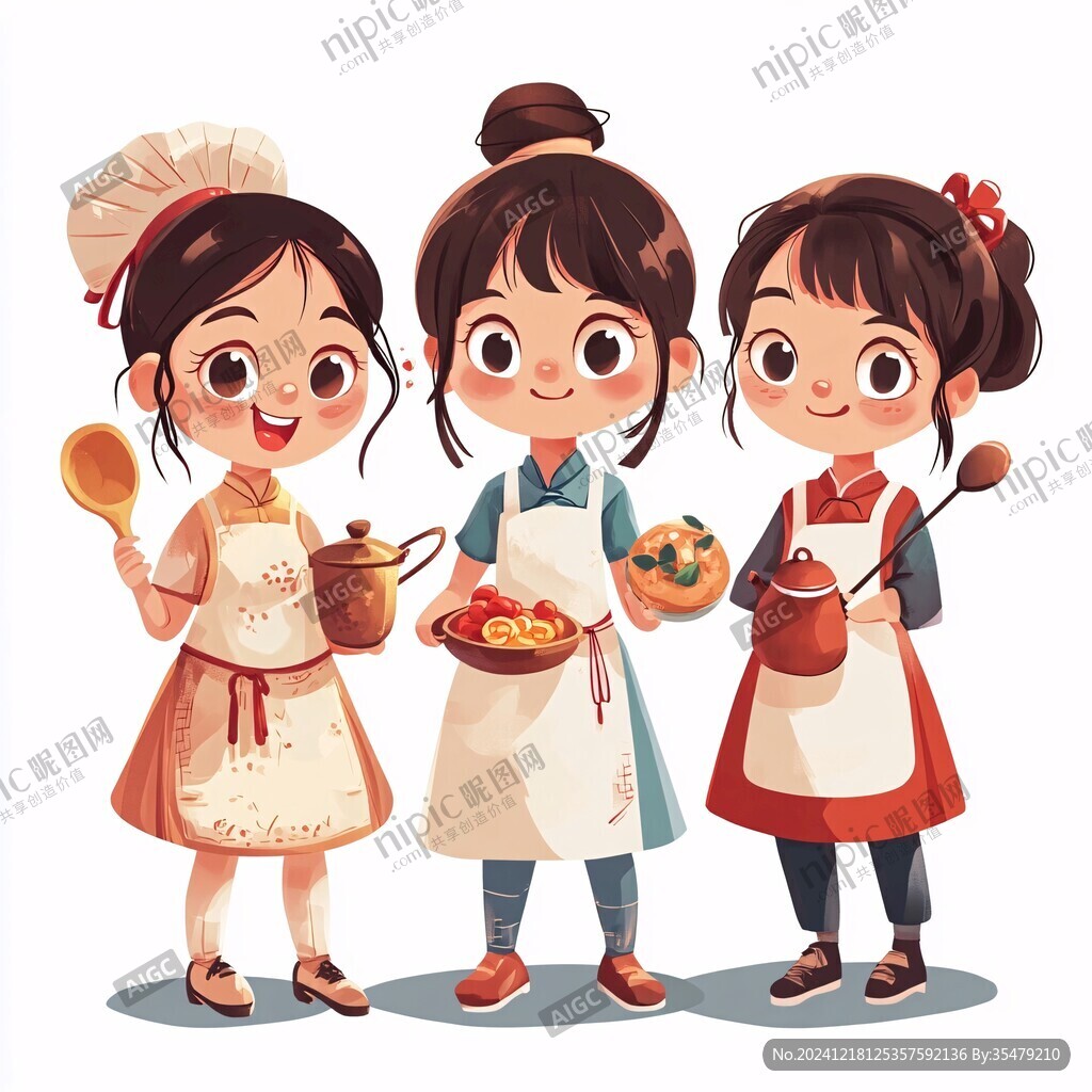 小厨娘形象