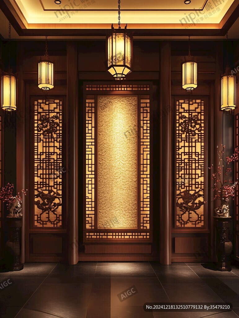 中式铜门设计