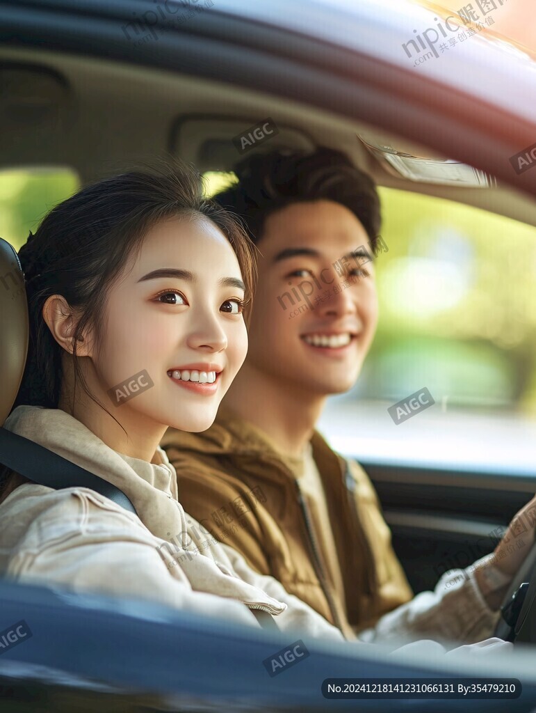 悠闲活动情侣车