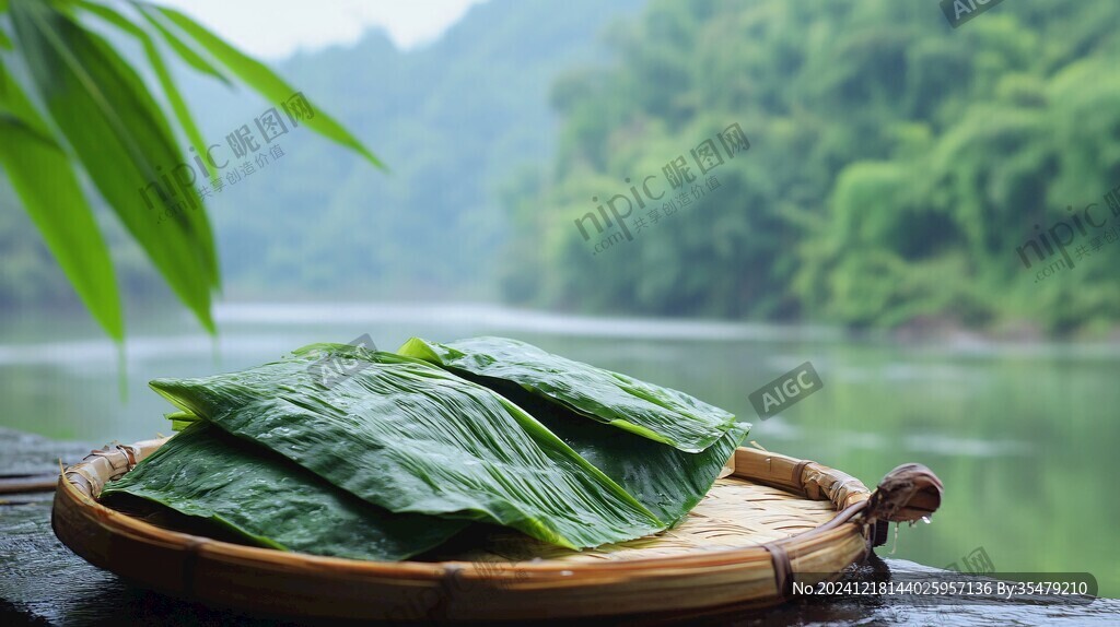 蒸叶叶粑粑特写