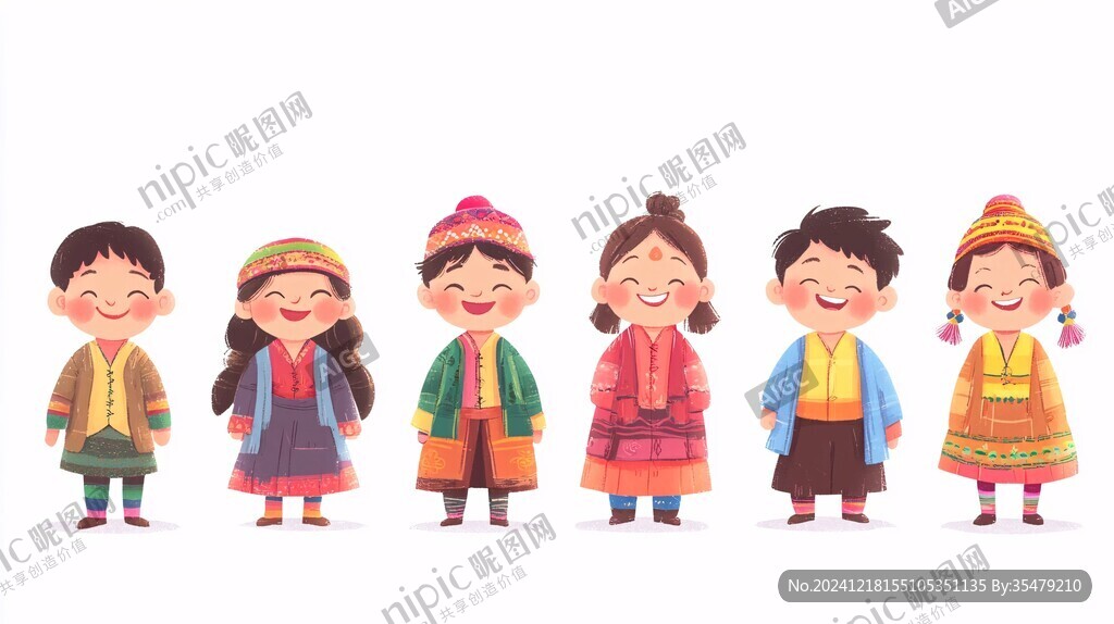 鄂温克族男孩女孩