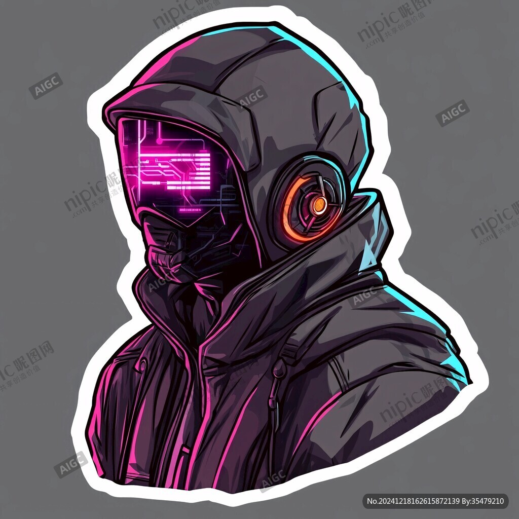 赛博朋克装饰画