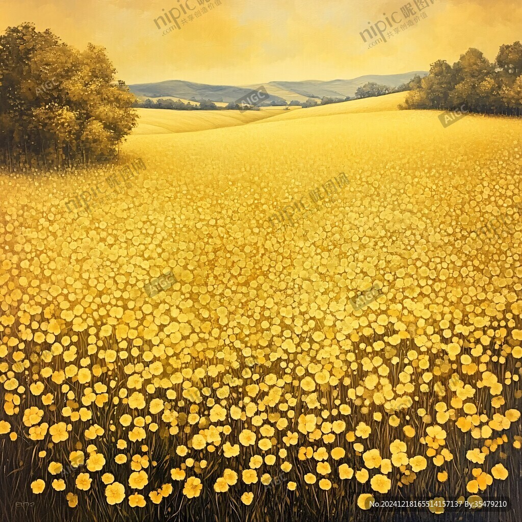 黄金满地装饰画