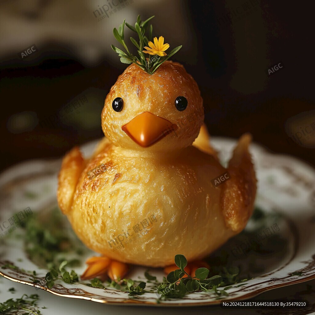 小黄鸭摆件