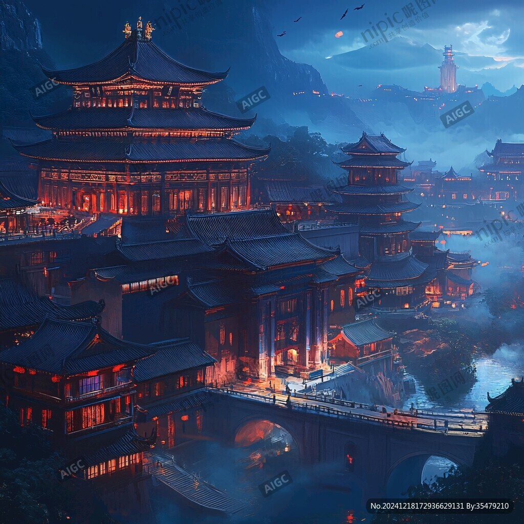 古风仙境天上宫阙
