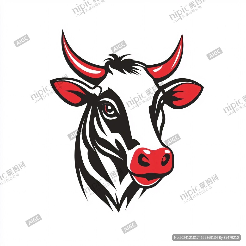 牛logo牛头标志