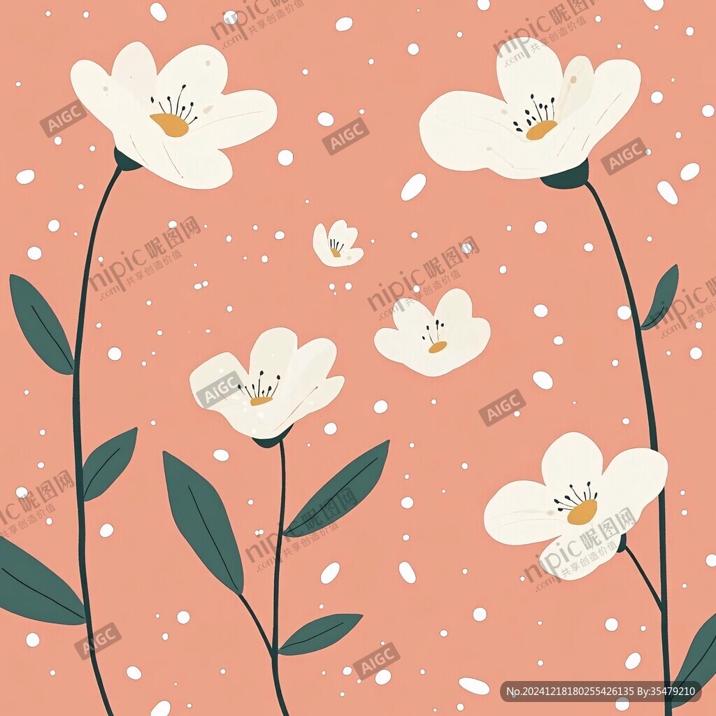 小碎花插画