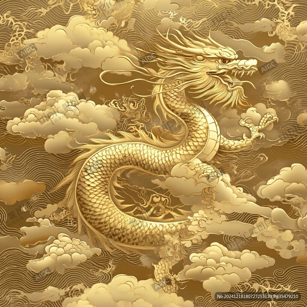金龙云纹