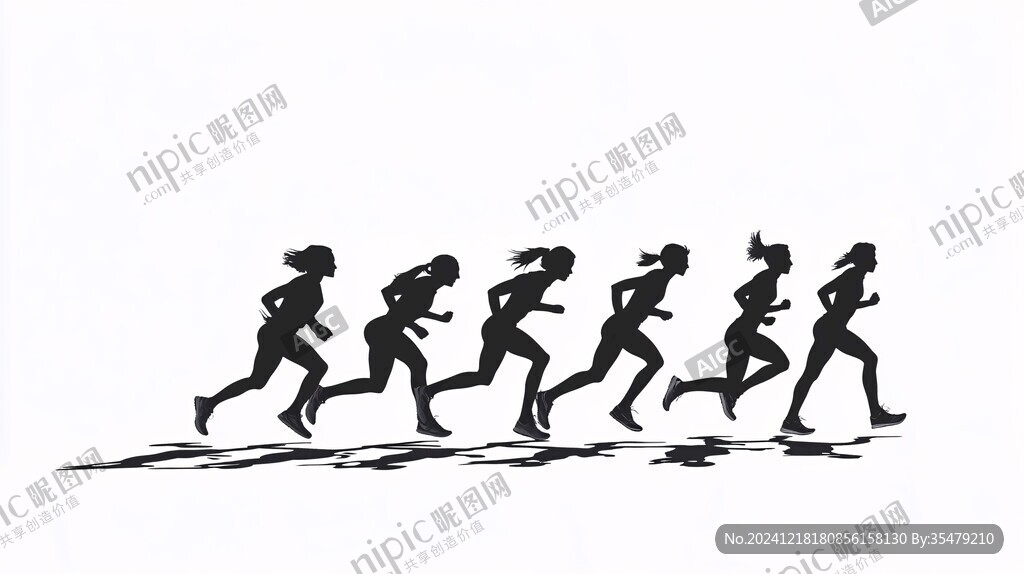 领跑剪影