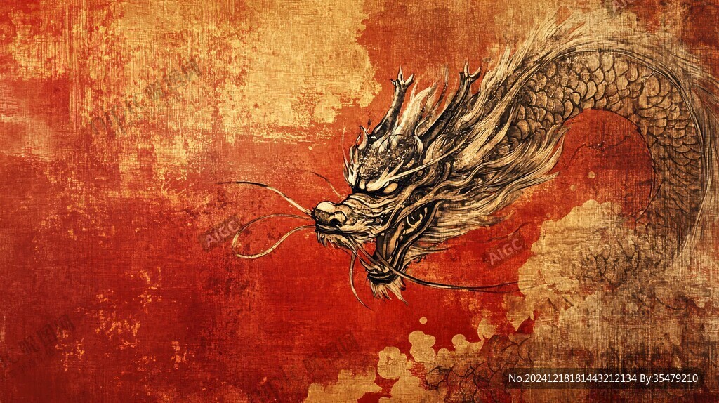 龙吐水壁纸