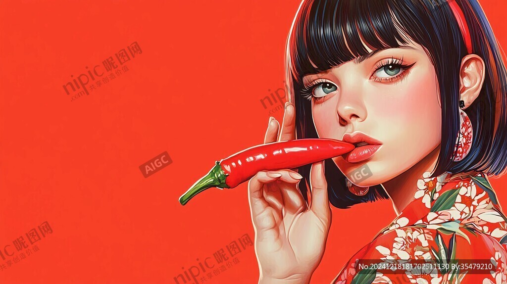 爱吃辣的女孩