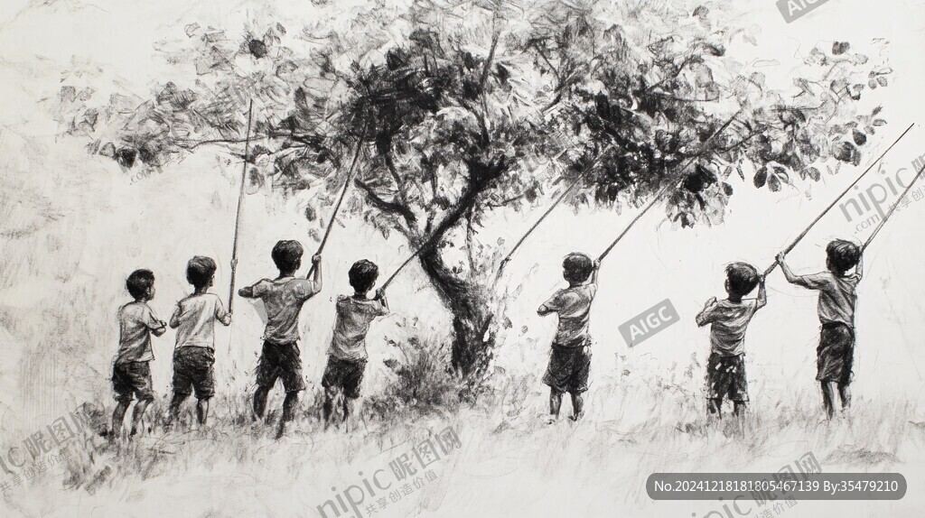 怀旧童年童年壁画