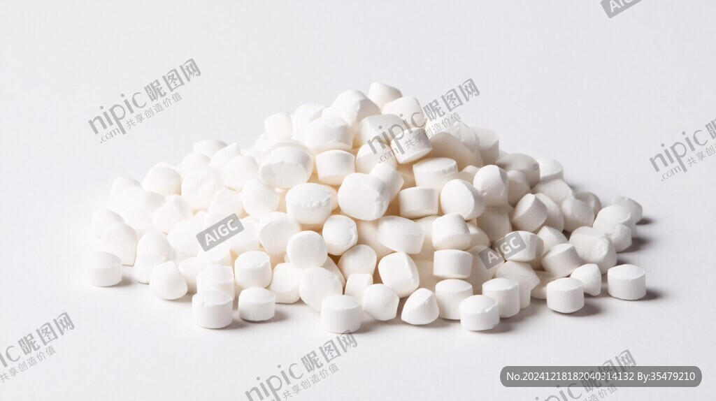 白背景棚拍高清钙片
