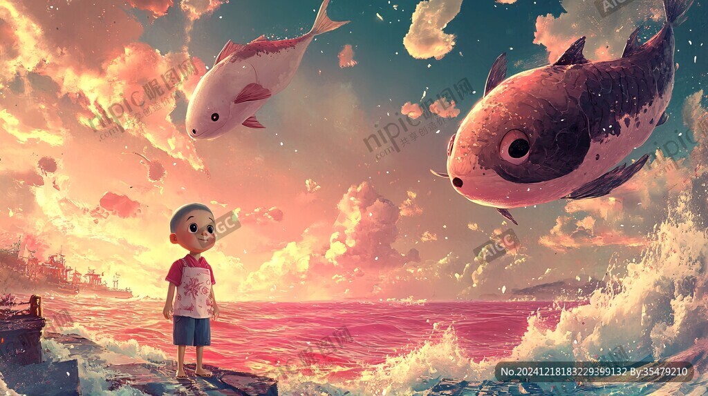 七秒鱼插画