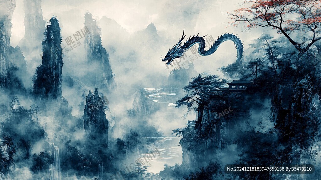 龙吐水壁纸