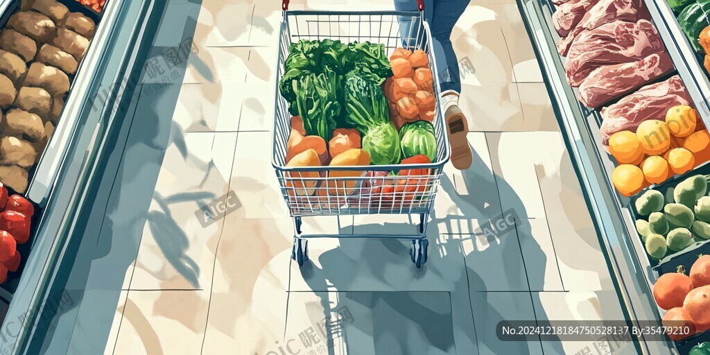 菜市插画
