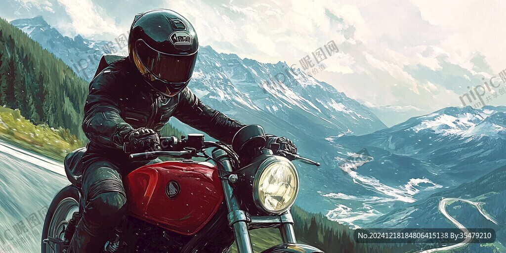 高山与摩托