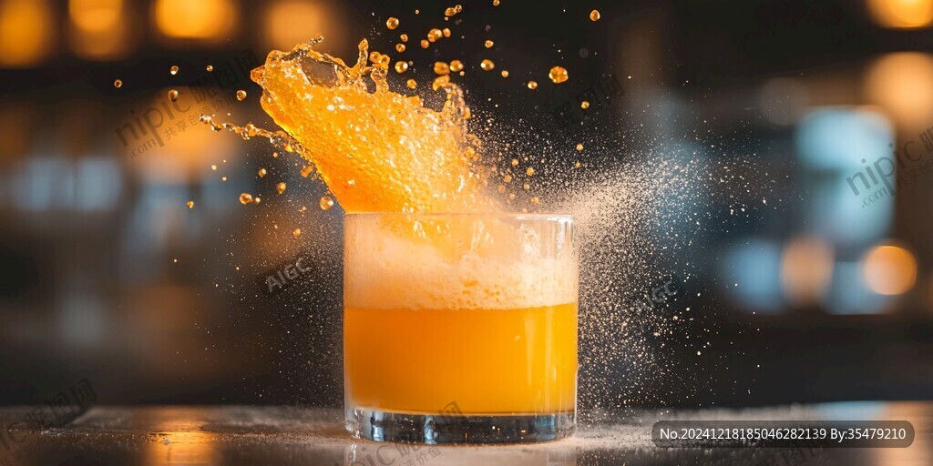 调酒火焰鸡尾酒
