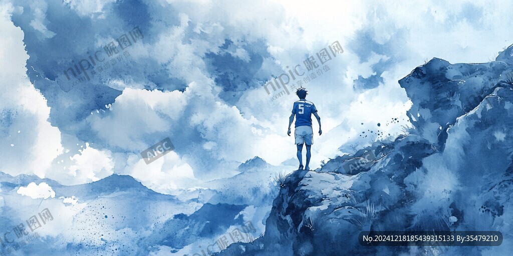 星辰大海男孩背影