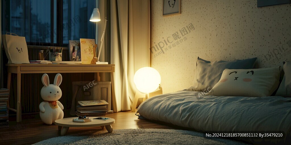 小兔小夜灯