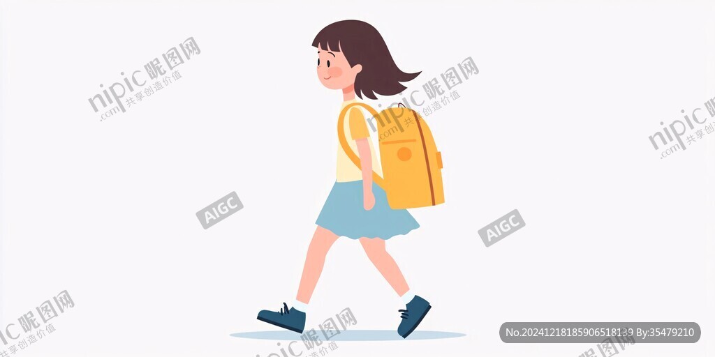 背书包的女孩