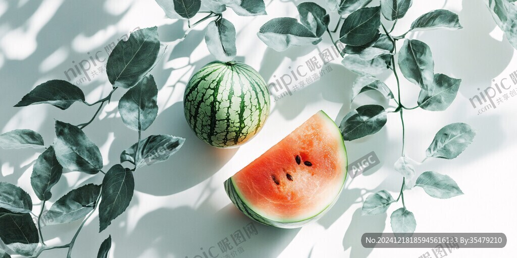 夏日时令水果西瓜