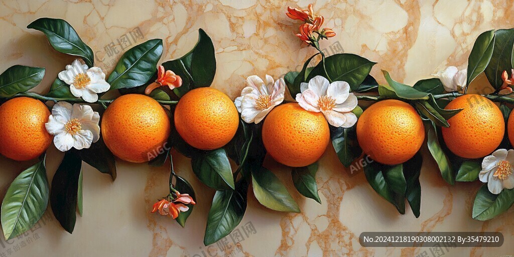 砂糖橘插画设计