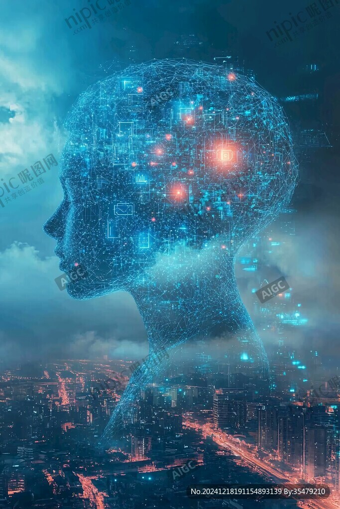 人工智能vr海报背景