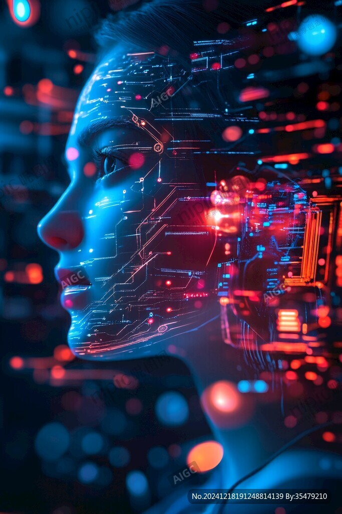 人工智能vr海报背景