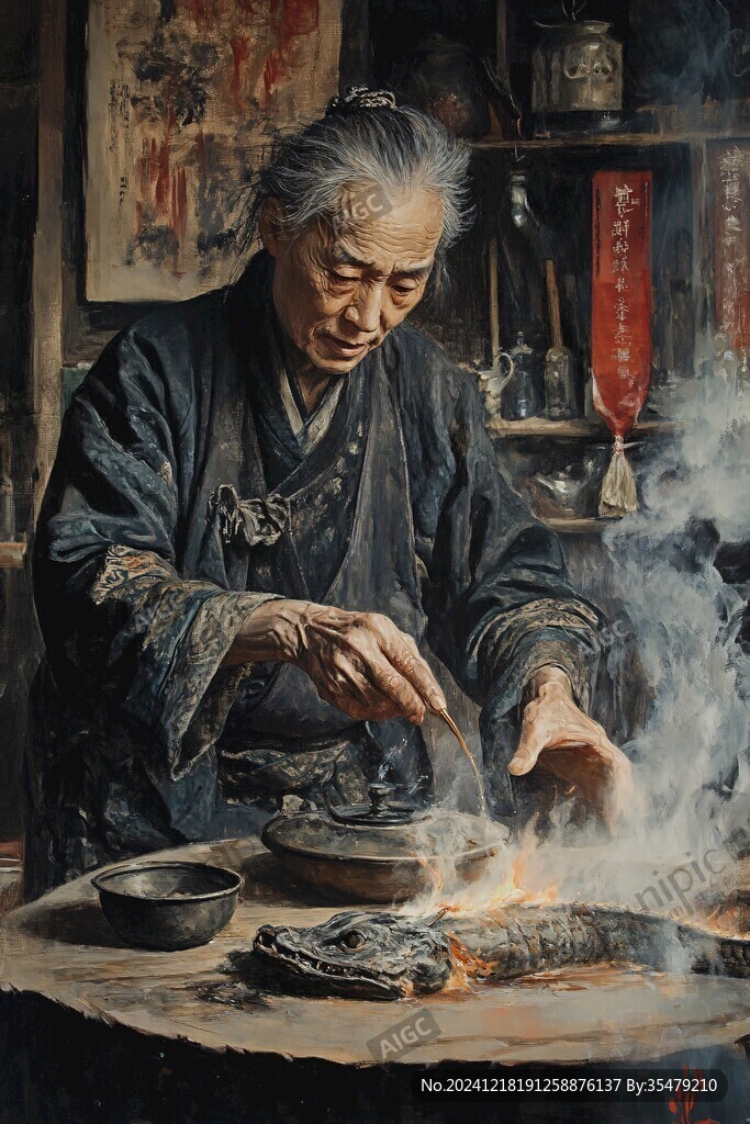 雕漆工匠张成蜡像